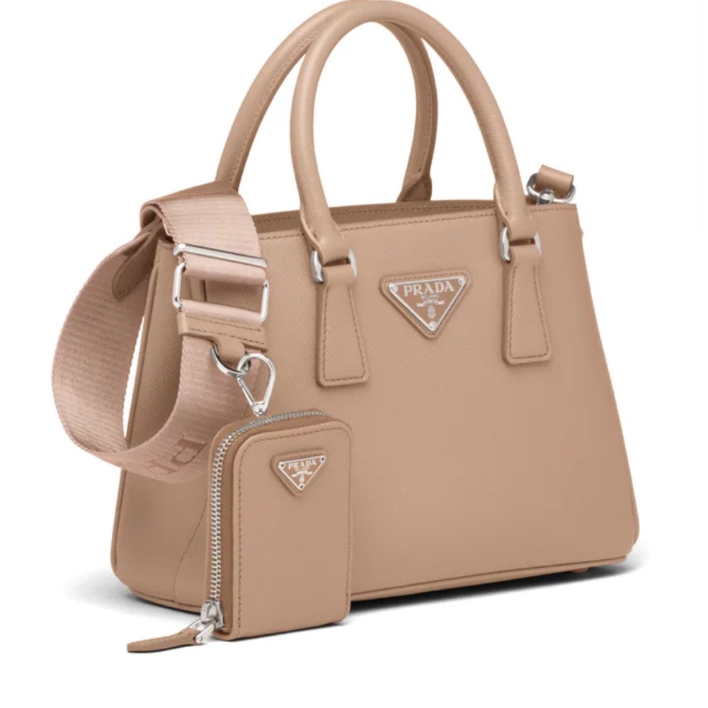 Prada Galleria Saffiano Leather Mini Bag - Poudre